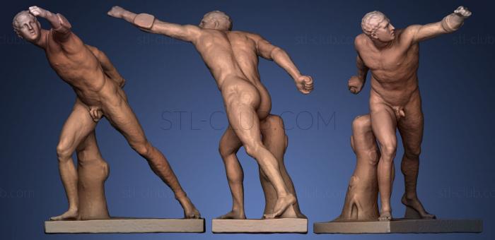 3D model Borghese Gladiator (STL)